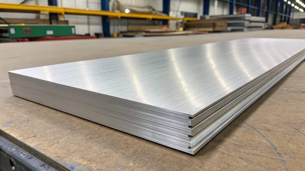 A comparison showing a piece of 6061 aluminum before and after T6 heat treatment, with the 'after' piece appearing subtly denser or having a more refined grain structure, perhaps with a label indicating "T6 Treated".